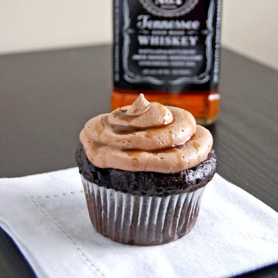 GF Whiskey Chocolate Cupcakes - Recipe photo by emthebaker