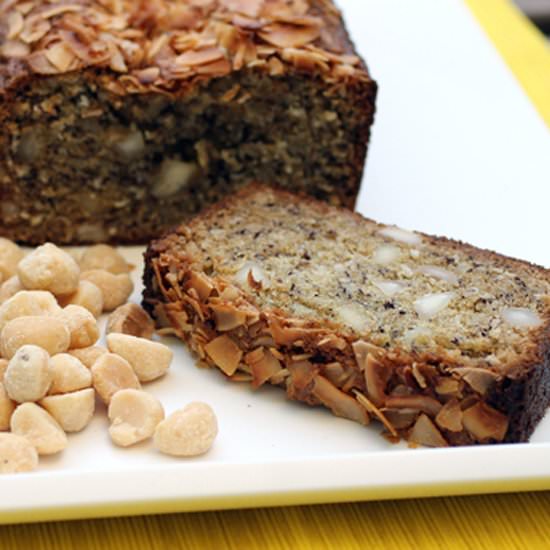 Coconut Macadamia Banana Bread - Recipe photo by Food Gal