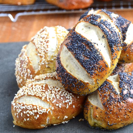 Mauricettes – Pretzel Rolls - Recipe photo by Catherine Cuisine