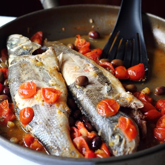 Branzino All'acqua Pazza - Recipe photo by lemiericetteconesenza