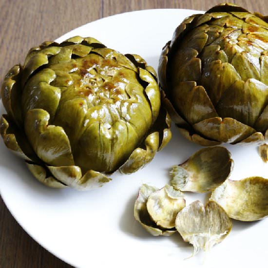 Steamed Artichokes - Recipe photo by blanblan
