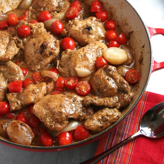 Mustard Chicken with Shallots - Recipe photo by thebrookcook.wordpress.com