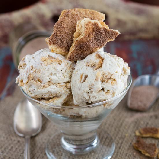 Sopapilla Cheesecake Ice Cream - Recipe photo by crazyforcrust