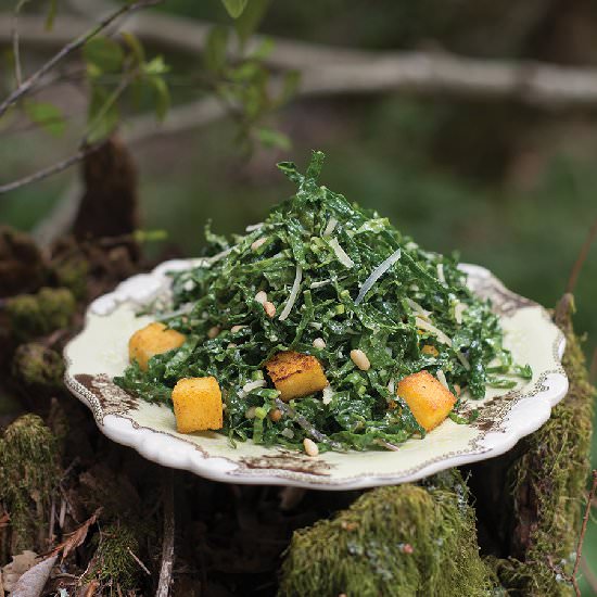 Kale Caesar Salad - Recipe photo by forestfeast