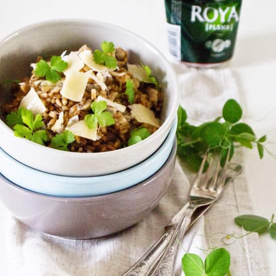 Mushrooms and Spelled Grains - Recipe photo by Michela