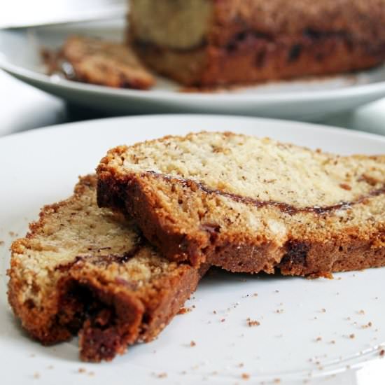 Cinnamon Swirl Banana Bread - Recipe photo by LazyGlutenFree