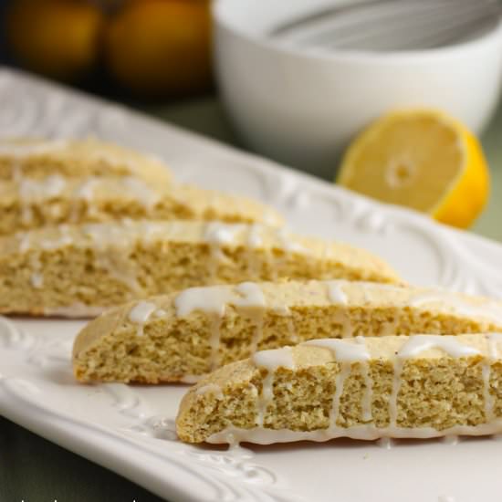 Lemon Biscotti - Recipe photo by laughingspatula.com