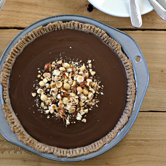 Paleo Chocolate Pudding Pie - Recipe photo by EverydayMaven