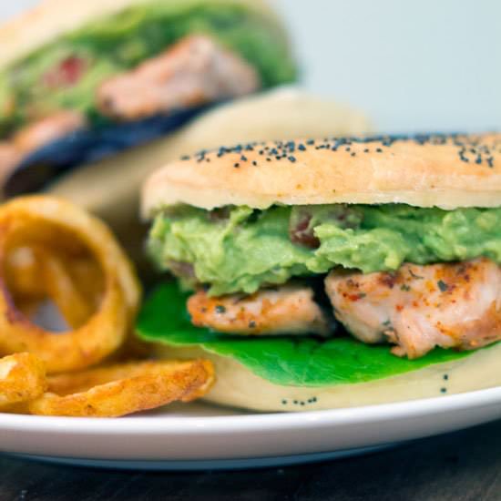 Grilled Chicken Avocado Burgers - Recipe photo by bbqlikeitshot