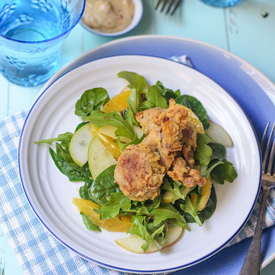 Soft Shelled Crabs Salad - Recipe photo by Lisa H.