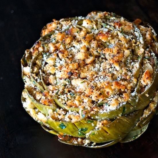 The Ultimate Stuffed Artichoke - Recipe photo by cookingontheweekends
