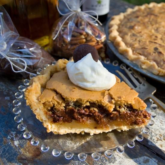 Kentucky Derby Chocolate Pecan Pie - Recipe photo by lostrecipesfound