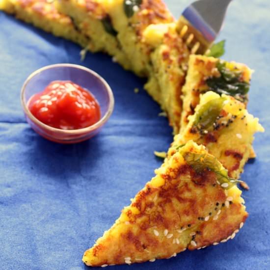 Traditional Gujarati Savory: Handvo - Recipe photo by werecipes