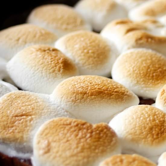 S'mores Brownie Bars - Recipe photo by TheGirlWithTheSpatula