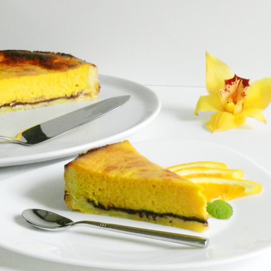 French Peach and Chocolate Pie - Recipe photo by porodicne gastronomije