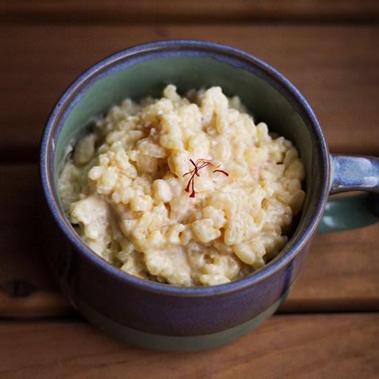 Vanilla & Saffron Rice Pudding - Recipe photo by thepinkdumpling