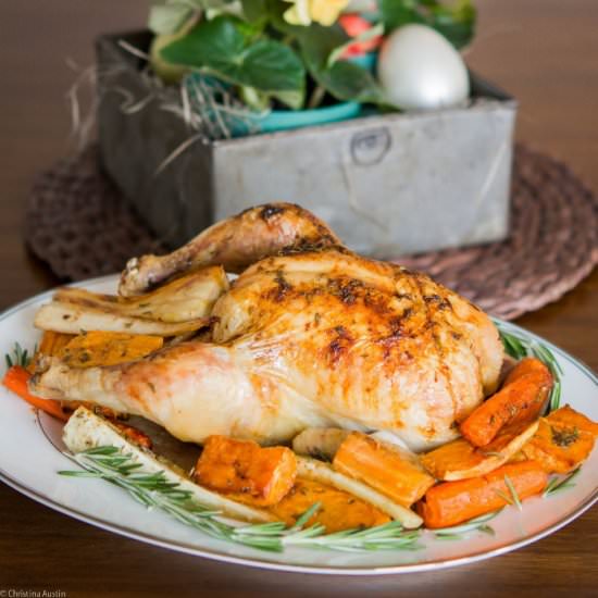 Roasted Lemon and Rosemary Chicken - Recipe photo by strawberrysupp