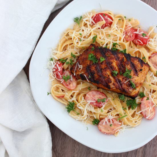 Grilled Blackened Salmon - Recipe photo by SolidGoldEats