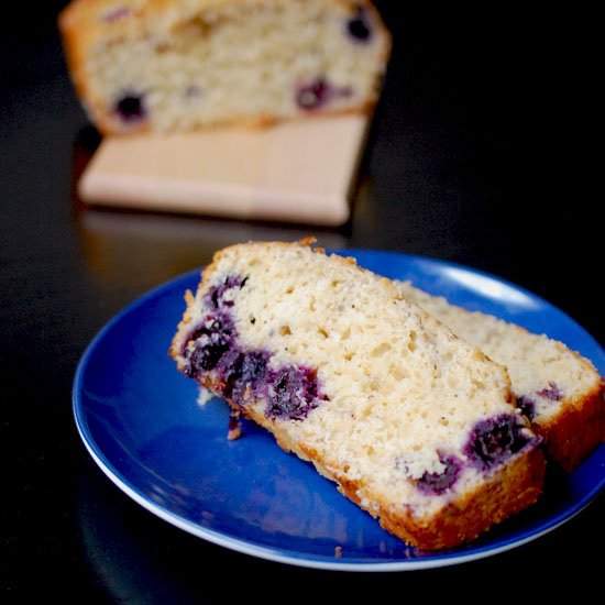 Blueberry lemon Greek yogurt bread - Recipe photo by evabakes