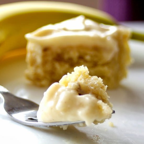 Banana Cake Bars - Recipe photo by TheGirlWithTheSpatula