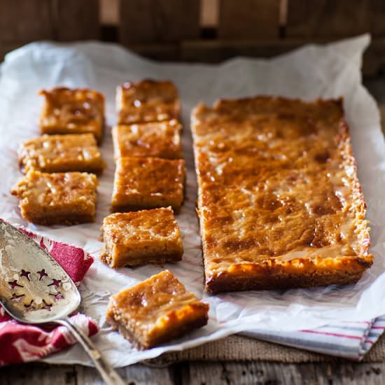 Burnt Butter Caramel Slices - Recipe photo by baconandbaileys