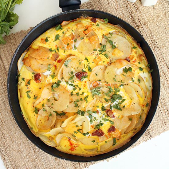 Tortilla Espanola - Recipe photo by Inspiralized