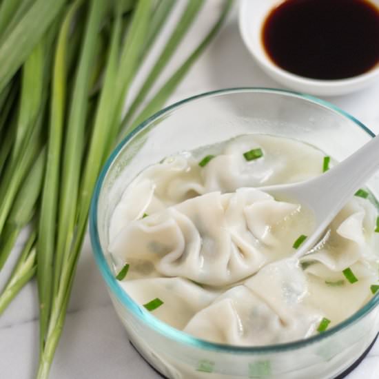 Pork and Chives Dumplings (韭菜餃子) - Recipe photo by SaucySpatula