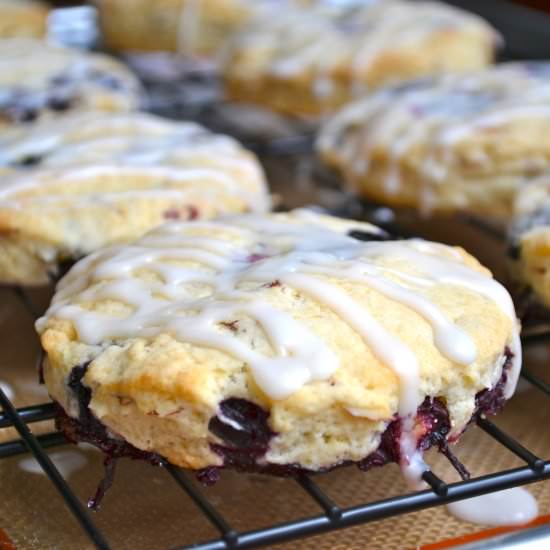 Blueberry Almond Scones - Recipe photo by Stuck on Sweet