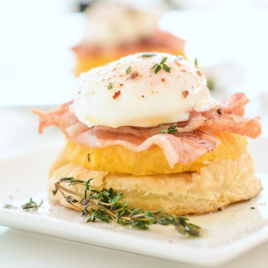 Pineapple Egg Stacks - Recipe photo by Diva Eats World