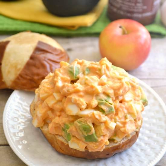 Skinny Sriracha Egg Salad - Recipe photo by lemontreedwelling