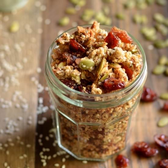 Quinoa Flake Granola - Recipe photo by coffeeandquinoa