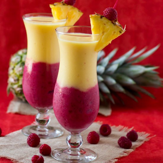 Creamy Pineapple Berry Smoothie - Recipe photo by roxyskitchen