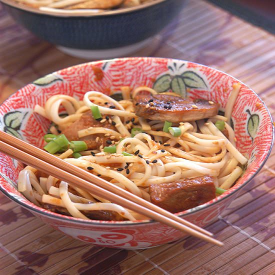 Pork and Mushroom Noodle Bowls - Recipe photo by bashfulbao