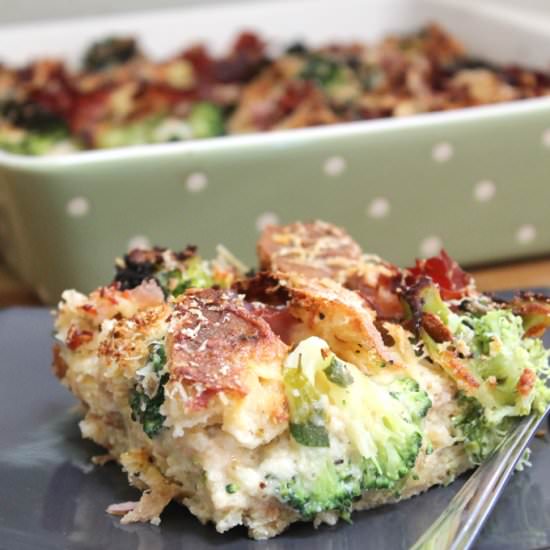 Parmesan & Broccoli Bread Pudding - Recipe photo by myfussyeater