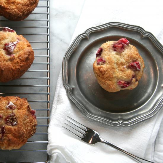 Strawberry Muffins - Recipe photo by thebrookcook.wordpress.com