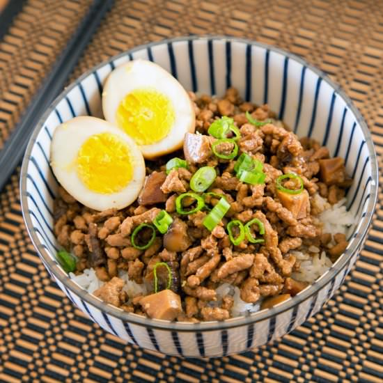 Taiwanese Minced Pork Rice - Recipe photo by Lokness