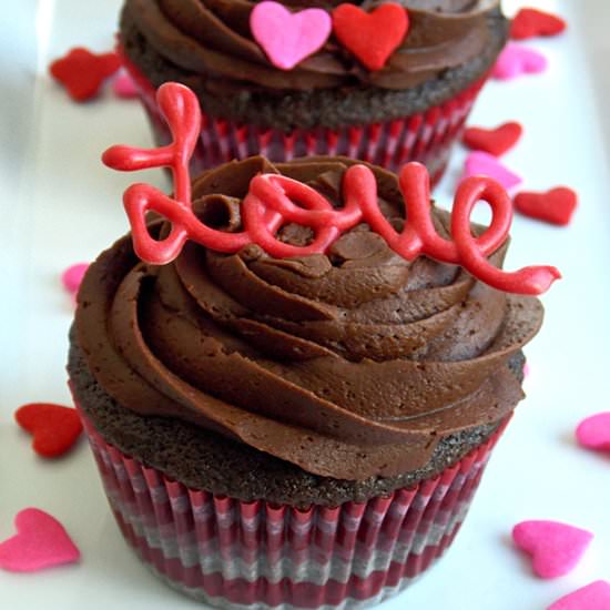 Dark Chocolate Cupcakes - Recipe photo by emilyssweetindulgence