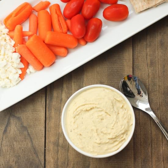 Super Smooth Low Fat Hummus - Recipe photo by Dash of Reality