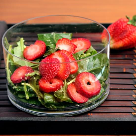 Kale and Strawberry Salad - Recipe photo by simplycalledfood