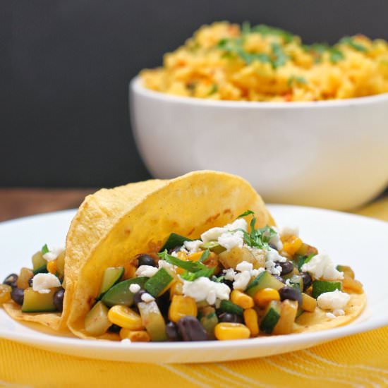 Zucchini, Black Bean, and Corn Taco - Recipe photo by EricasRecipes