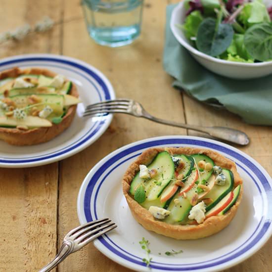 Tarts Zucchini and Blue Cheese - Recipe photo by Fraiseetbasilic