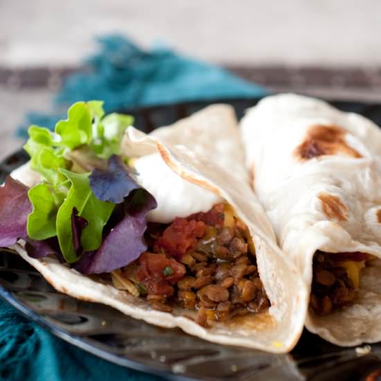 Lentil Tacos - Recipe photo by foodsofourlives