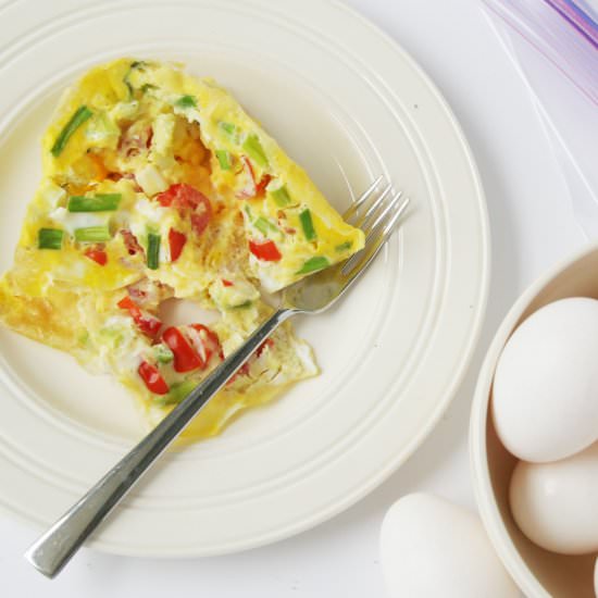 Omelet in a Bag - Recipe photo by homemadeginger