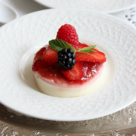 Rose & Berry Panna Cotta - Recipe photo by theseasonedtraveler