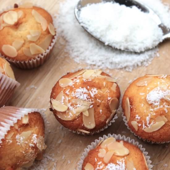 Coconut Almond Mini Muffins - Recipe photo by itsprettynice
