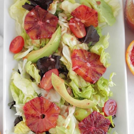 Blood Orange Vinaigrette - Recipe photo by abeautifulmessblog