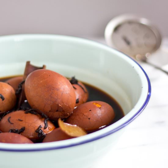 Chinese Tea Eggs (茶葉蛋) - Recipe photo by SaucySpatula