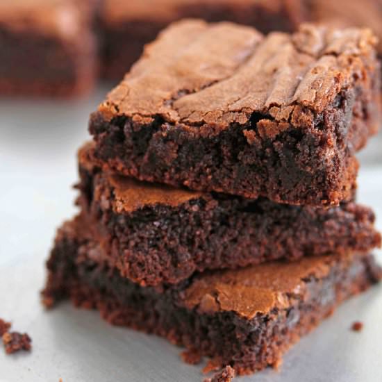 Chewy vs. Cakey Brownies - Recipe photo by grandbabycakes