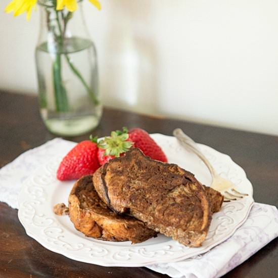 Double Chocolate French Toast - Recipe photo by DineandDish