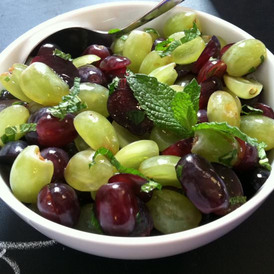 Grape Salad with Mint - Recipe photo by sharksandstars